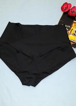 Низ от купальника женские плавки размер 56 / 22 черный бикини c утяжкой батал2 фото