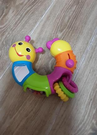 Розвиваюча іграшка для малюків гусениця1 фото