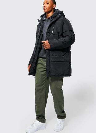 Зимняя мужская куртка пуховик boohoo7 фото