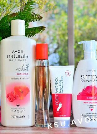 Набор с ароматом summer white sunset avon из 4-х продуктов (эйвон самер вайт)