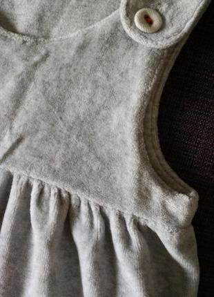 Ультра мягкий сарафан/платье 3-6 месяцев6 фото