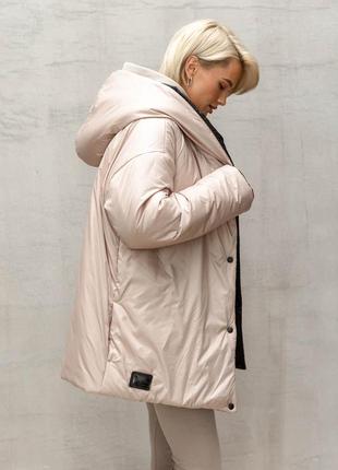 Невероятная зимняя куртка, куртка двухсторонняя3 фото