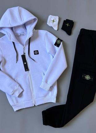 ❄зимний костюм stone island👌1 фото