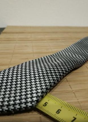 Акція 🔥1+1=3  3=4🔥 сост нов cedarwood state краватка вузький тонкий чорно-білий візерунок zxc lkj1 фото