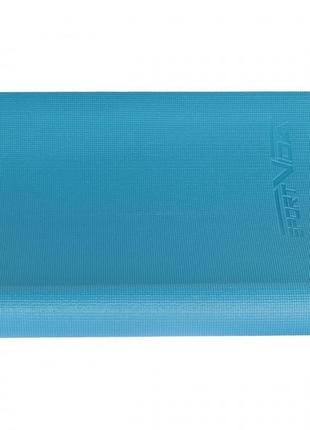Килимок спортивний sportvida pvc 4 мм для йоги та фітнесу sv-hk0051 blue .5 фото