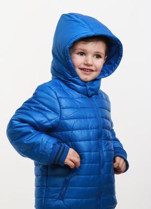 Демісезонна курточка minoti яскраво-синя2 фото