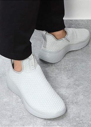 Кожаные мужские кроссовки чулки, без шнурковecco sport therap slip-on2 фото