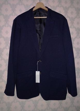 Новый мужской пиджак темно-синий жакет классический debenhams2 фото