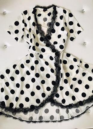 ✅ гарне плаття в горох