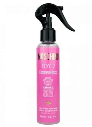 Двофазний парфумований спрей-кондиціонер для волосся moschino toy 2 bubble gum brand collection 150 мл