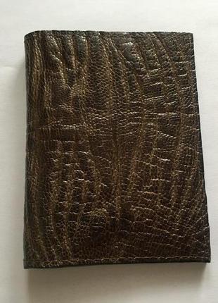 Візитниця з шкіри страуса ekzotic leather коричнева (och03)