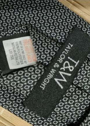 T&w сост нов галстук брендовый фирменный серый узор zxc lkj2 фото