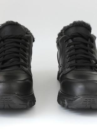 Тактические кожаные кроссовки зимняя мужская обувь на меху с протектором rosso avangard winter rebaka leather7 фото