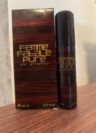 Духи-спрей женские femme fatale pure 20мл2 фото