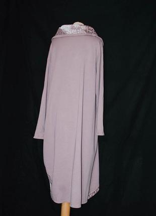 Італія батал сукня в спортивному стилі з довгим рукавом бочонок бочонок кокона кокон кокон мішкувате4 фото