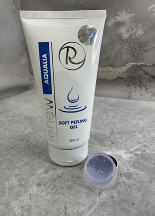 🤍renew гель-скатка для обличчя aqualia soft peeling gel ❕розлив❕3 фото