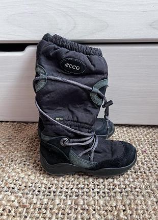 Демисезонные ботиночки ecco gore-tex на девочку 29р