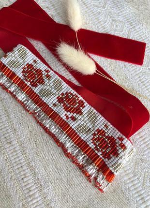 Стрічковий гердан, гердан на стрічці, чокер, силянка8 фото