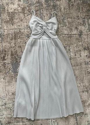 Плаття сукня пліссе з люрексом від mango1 фото