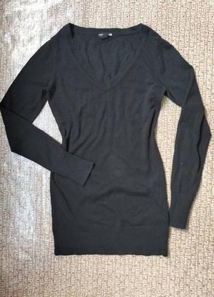 🔥 распродаж 🔥базовое черное стильное платье туника