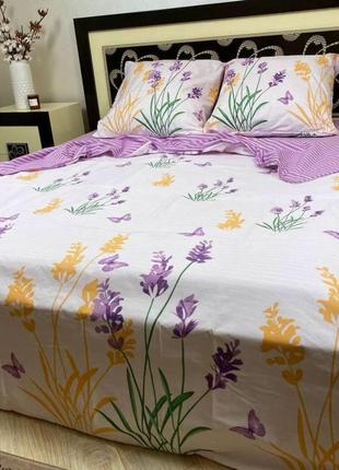 Комплект постельного белья, бязь- люкс лаванда фиолет3 фото