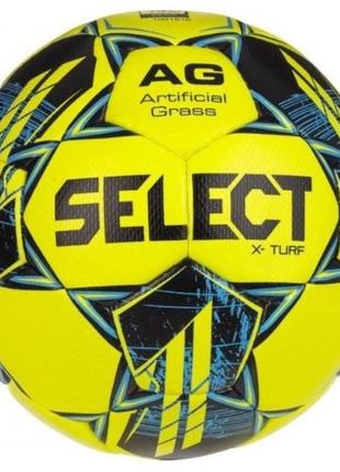 М'яч футбольний select x-turf v23 жовто-синій уні