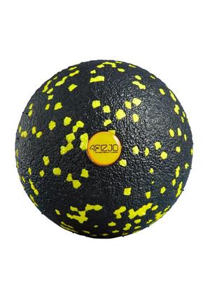 Массажный мяч 4fizjo epp ball 08 4fj0056 black/yellow