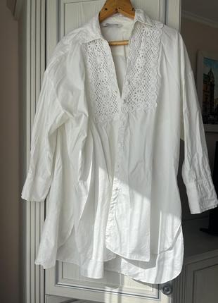 Платье рубашка zara