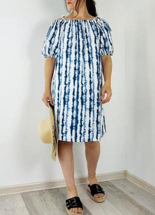 Сукня тай дай з відкритими плечима f&f3 фото