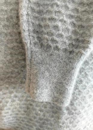 Интересный свитер жемчужно серого цвета с 💯 кашемира!6 фото