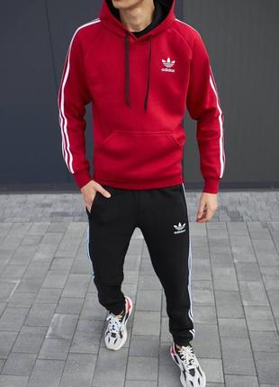 Чоловічий зимовий спортивний костюм adidas + 2 пари шкарпетки у подарунок