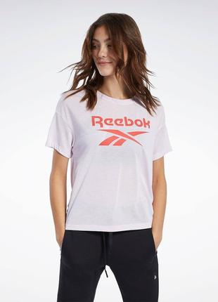 Reebok футболка лого дышащая спинка для занятий спортом, тренировок xs-размер нова2 фото