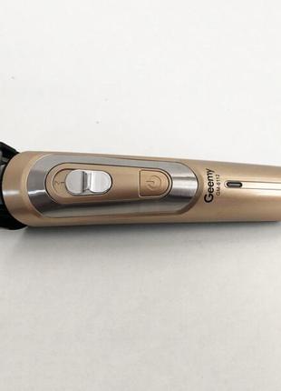Беспроводная машинка для стрижки волос gemei gm-6112 аккумуляторная. цвет: золотой6 фото