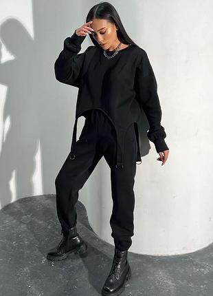 Шикарный оригинальный теплый костюм