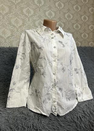 Рубашка с принтом. женская рубашка. рубашка женская. белая блузка. блуза прямого кроя6 фото