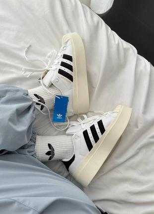 Adidas superstar bonega “white / black”2 фото