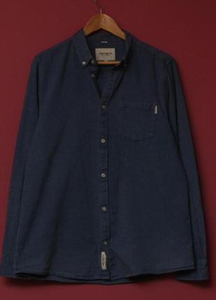 Carhartt wip dalton shirt рр m-l рубашка из хлопка1 фото