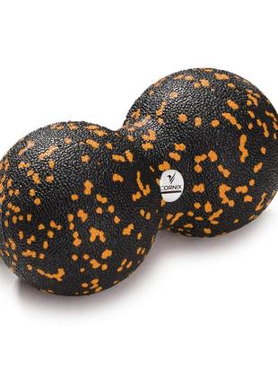 Массажный мяч двойной cornix epp duoball 8 x 16 см xr-01252 фото
