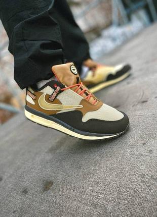 ♠️nike x travis scott air max 1 brown ♠️