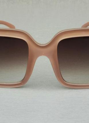 Chanel очки женские солнцезащитные в бежевой прозрачной оправе3 фото