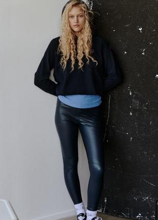 Вязаный худи свитер с капишоном синий худи трикотажное худи massimo dutti penn &ink n.y шерстяное худи связано худи с капюшоном