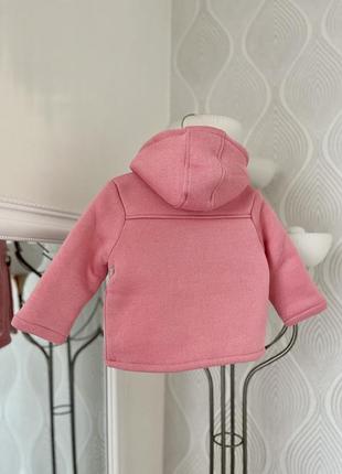 Осіннє рожеве пальто на дівчинку 3-6 місяців ростом 62/68 від lupilu5 фото