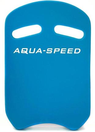 Дошка для плавання aqua speed uni kickboard 5642 блакитний уні 43x28x3,6 см