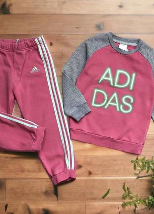 Теплий костюм adidas (оригінал) на дівчинку1 фото