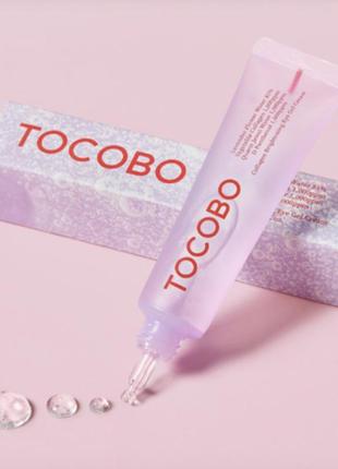 Крем-гель с коллагеном для век tocobo collagen brightening eye gel cream, 30 мл