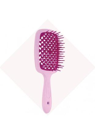 Гребінець для волосся, лавандова з фуксією janeke superbrush 86sp226lif