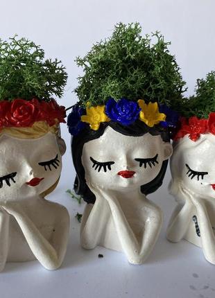 Гипсовое кашпо предметное фото