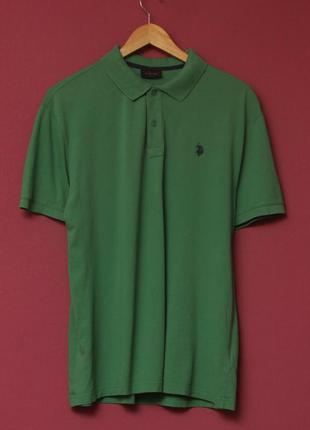 Us polo assn рр l (xl бирка) поло из хлопка пике