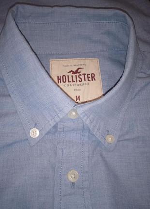 Hollister мужская голубая рубашка.4 фото