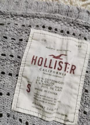 Джемпер светр сірий hollister3 фото